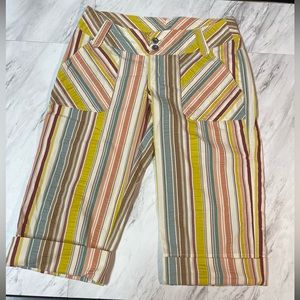 Patagonia “Water Girl” Capris sz6 multi colored stripes. NWOT  Quick Dry